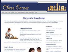 Tablet Screenshot of chesscorner.com
