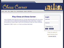 Tablet Screenshot of chesscorner.net